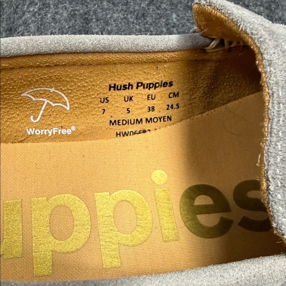 Hush Puppies Soft Gray Suede Loafers - Picture 11 of 13